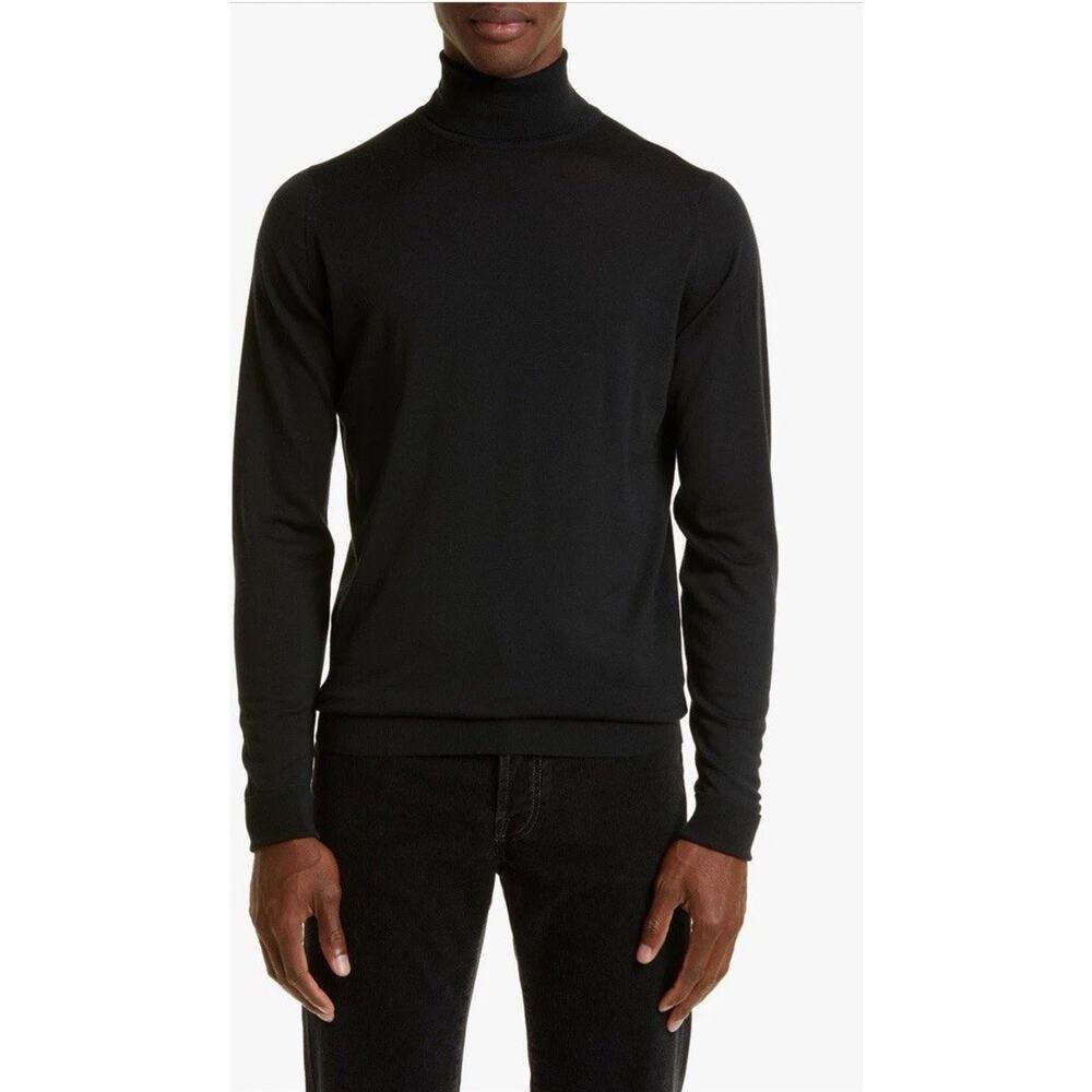 John Smedley Richard Turtleneck Merino Wool Sweater Sz L NWT $385